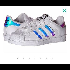 Used Tddlr Girl Adidas Superstar Metallic J Shoes